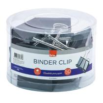 Clipes para papel binder 50mm - pote c/ 12 un - preto Clipes para papel binder 50mm - pote c/ 12 un - preto