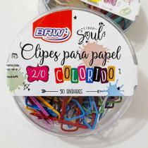 Clipes para Papel Coloridos 2/0 - 50 un - BRW