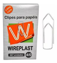 Clipes Para Papel Galvanizado 4/0 Caixa C/ 500g Kit C/ 2 Un