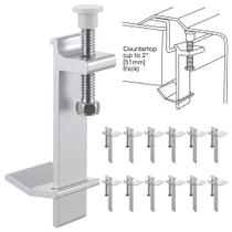 Clipes para pia Dreyoo, kit com 12 unidades, aço inoxidável ajustável, 51 mm Clipes para pia Dreyoo, kit com 12 unidades, aço inoxidável ajustável, 51 mm