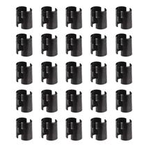Clipes para prateleira de arame Wvapzwr para poste de 3/4" 50 peças pretos Clipes para prateleira de arame Wvapzwr para poste de 3/4" 50 peças pretos
