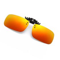 Clipon Polarizado Uv400 Adicional Sobrepor Sol Dirigir Pesca Lente Laranja