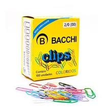 Clips 2/0 Colorido 3,2 cm cx c/ 100 Unidades - Bacchi