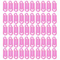 Clips 2,5cm Prendedor Colorido Rosa Neon Para Escola Com 500 Unidades