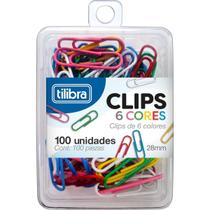 Clips 28mm 6 cores 100 unidades