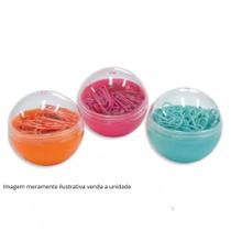 Clips 28mm Bolinha Color Com 80 Unid Cores Sortidas
