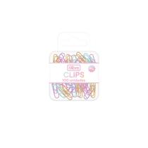 Clips 28mm Coloridos Pastel Com 100 Unidades Casa Escola Escritório - Tilibra