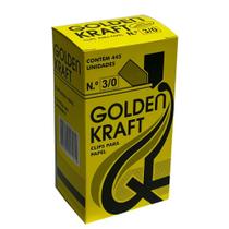 Clips 3/0 Galvanizado Golden Kraft CAIXA C/ 445 500G