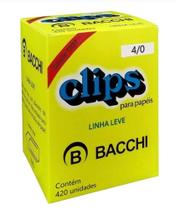 Clips 4/0 Galvanizado Linha Leve Caixa 420 UN Bacchi