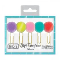 Clips 50mm Pompom Color Blister Com 5 Unidades Clips 50mm Pompom Color Blister Com 5 Unidades