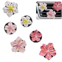 Clips aromatizadores para saída de ar do carro UPCSKDA, 6 peças, flor Clips aromatizadores para saída de ar do carro UPCSKDA, 6 peças, flor