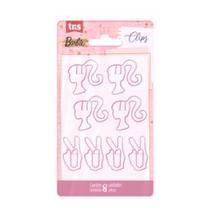 Clips Barbie Cartela com 8 unid - Tris Clips Barbie Cartela com 8 unid - Tris