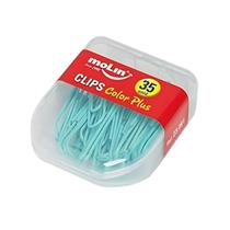 Clips Color Plus Verde 50mm Com 35 Unidades - Molin