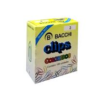 Clips Colorido N 2 Bacchi 100 unidades