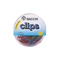 Clips Colorido N 3 Bacchi Caixa Com 50 unidades Clips Colorido N 3 Bacchi Caixa Com 50 unidades
