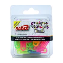 Clips Colorido Radex Neon N.2 com 100 unidades