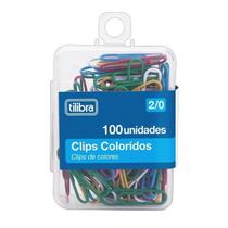 Clips colorido tilibra 100un d302