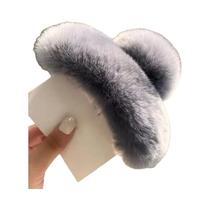 Clips De Cabelo De Pelúcia Em Cores Sólidas, Textura De Alta Qualidade, Multiuso Para Outono E