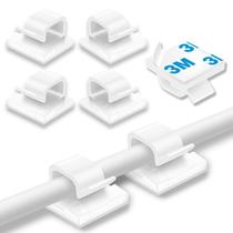 Clips de cabo Suoundey 200PCS, organizador de fios adesivos, branco
