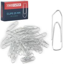 Clips De Metal Triangular Yins Paper 100 Pecas 25Mm Na Caixa