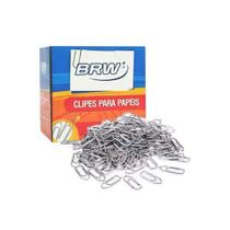 Clips de Papel Galvanizado nº 6.0 BRW caixa com 50un Clips de Papel Galvanizado nº 6.0 BRW caixa com 50un
