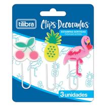 Clips Decorados Estampas Sortidas Tilibra 3 Un. 302791 28192 Clips Decorados Estampas Sortidas Tilibra 3 Un. 302791 28192
