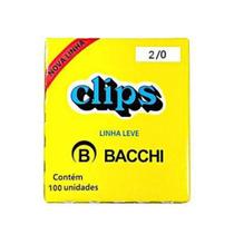 Clips galvanizado 2/0 100un - linha leve - bacchi