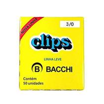 Clips galvanizado 3/0 50un - linha leve - bacchi