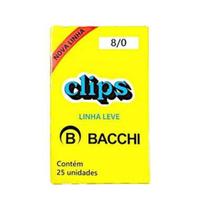 Clips galvanizado 8/0 50un - linha leve - bacchi