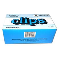 Clips Galvanizado AÇO Nº 1/0 (0) Bacchi Caixa com 770 Unidades 500G