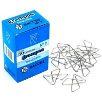Clips Galvanizado AÇO Trançado Nº 2 com 50 Unidades - Pacote com 10 Caixas Clips Galvanizado AÇO Trançado Nº 2 com 50 Unidades - Pacote com 10 Caixas