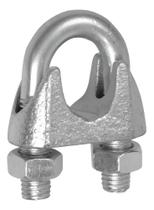 Clips Grampo 3/16 Para Cabo De Aço - 100 Unidades Clips Grampo 3/16 Para Cabo De Aço - 100 Unidades