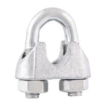 Clips Grampo para Cabo de Aço Leve Galvanizado 3/8" - 50un