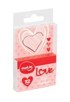 Clips Love Coração Rose Gold kit c/ 12 un - Molin