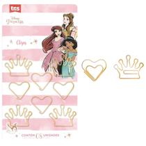 Clips lúdico princesas disney gold dourado 8 unidades - tris