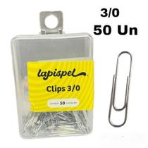 Clips Metal Para Papel Prendedor De Escritório Com 50 Un Tamanho 3/0 - LApispel