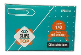 Clips Metálico No 1/0 c/100 - Clips Top