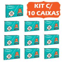 Clips Metálicos Para Papel 2/0 Kit 10 Caixas C/ 100 Unidades - Top