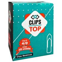 Clips Metálicos Prendedor Para Papel 4/0 400 Unidades - Clips Top