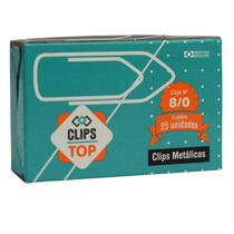 Clips N 8 Grande Galvanizado 25uni Cor Prateado 70 Folhas