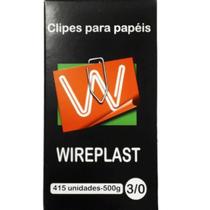 Clips nr.3/0 galvanizado lata com 415 unidades - Wireplast