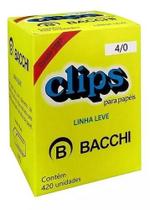 Clips Nr. 4/0 Galvanizado CAIXA 500g 420 unidades BACCHI 3 CAIXAS