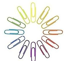 Clips p/papeis n.2/0 colorido c/100 - KAZ Clips p/papeis n.2/0 colorido c/100 - KAZ