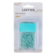 Clips Papel 50 unidades com Dispenser 28mm CV244904 Loffice Sortido