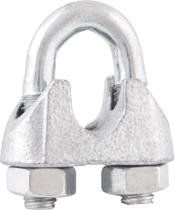 Clips para cabo de aço 1/2" leve galvanizado com 300 peças granel - Vonder