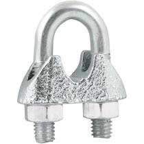 Clips Para Cabo De Aço 1/4" - 6,35 Mm Galvanizado - Pacote Com 15 Peças - Vonder Clips Para Cabo De Aço 1/4" - 6,35 Mm Galvanizado - Pacote Com 15 Peças - Vonder