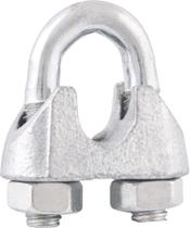 Clips para cabo de aço 1/4" leve galvanizado Vonder