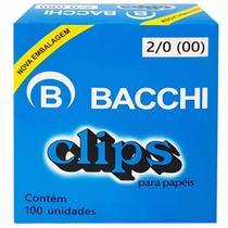 Clips para Papel 2/0 Bacchi 100 Unidades