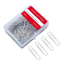 Clips Para Papel 28mm Niquelado 80 Unidades Com Caixa - Darujo Clips Para Papel 28mm Niquelado 80 Unidades Com Caixa - Darujo