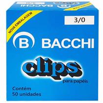 Clips para Papel 3/0 Bacchi 50 Unidades